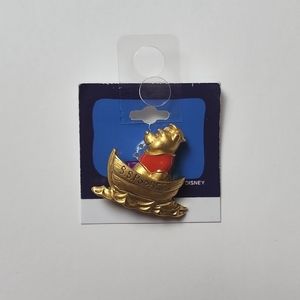 Winnie the Pooh on a boat Disney brooch offers welcome